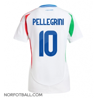 Billige Fotballdrakt Italia Lorenzo Pellegrini #10 Replika Bortedrakt Dame EM 2024 Kortermet